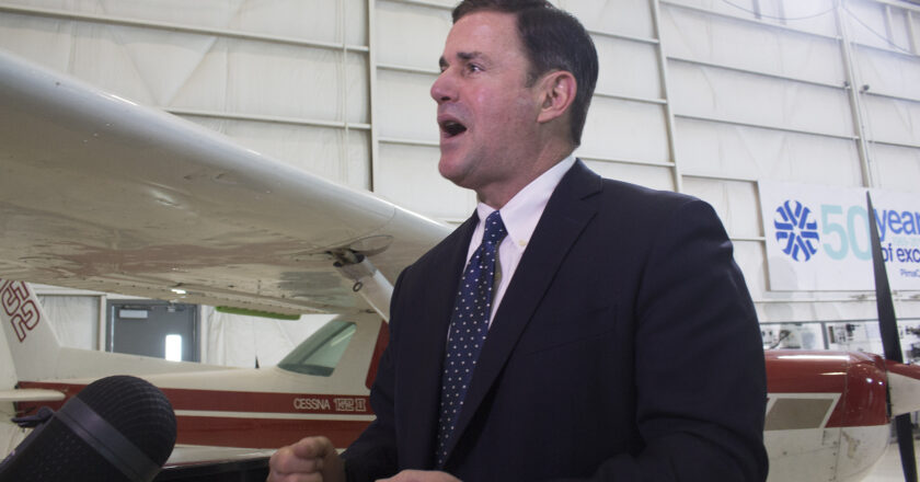Gov. Doug Ducey won’t say “climate change.” “Drier future” is his preferred phrase