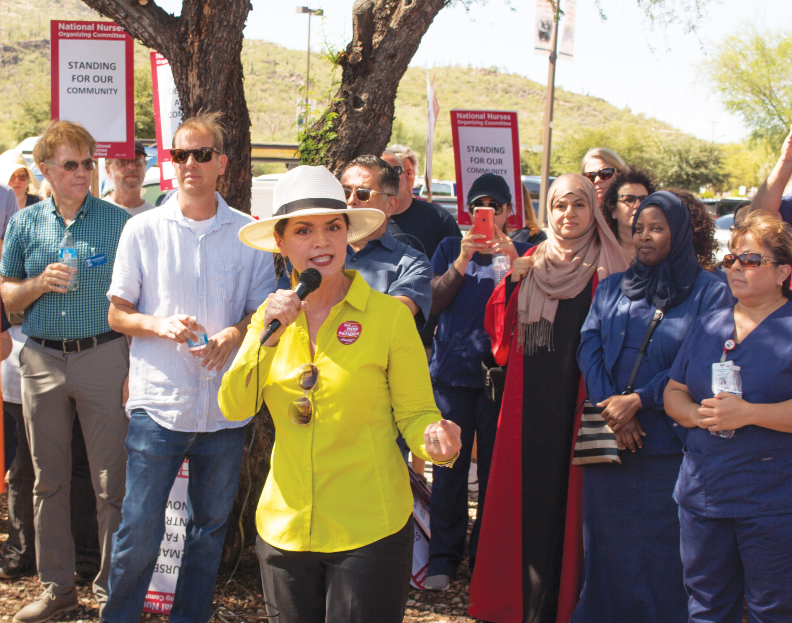 We talk with Tucson Mayoral candidate Regina Romero before she speaks at the Tucson Climate Rally on Sept. 20.