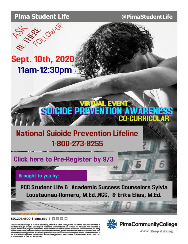 Pima College Suicide Prevention Event