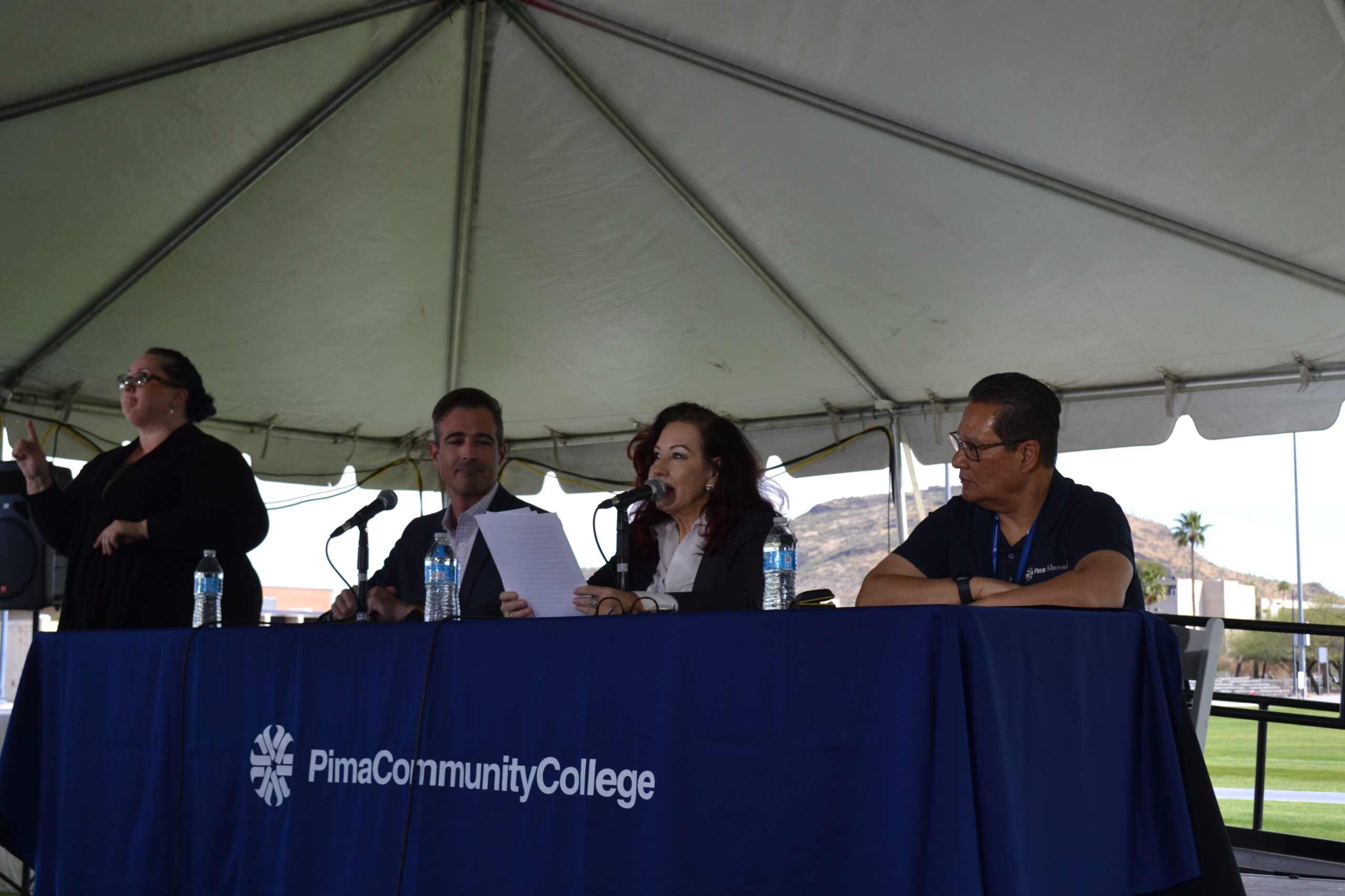 Edging back to normal? Chancellor Lee Lambert holds first Pima-wide staff meeting in-person since start of pandemic