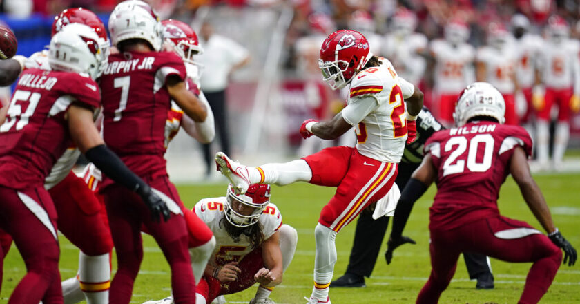 Chiefs’ Reid takes over kicking duties after Butker injury