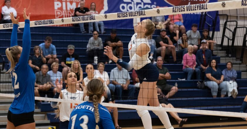 Aztecs Volleyball gets overpowered at No. 8 Chandler-Gilbert CC