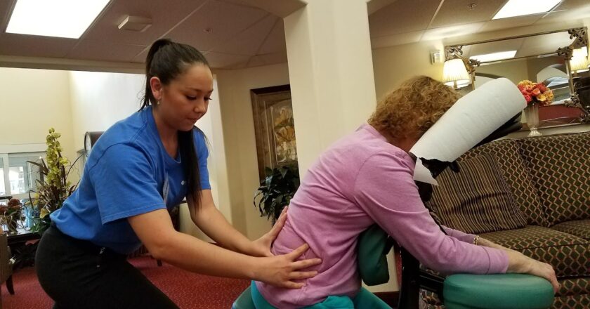 Northwest Campus offers lunchtime discounted relaxing full-body massages on Fridays
