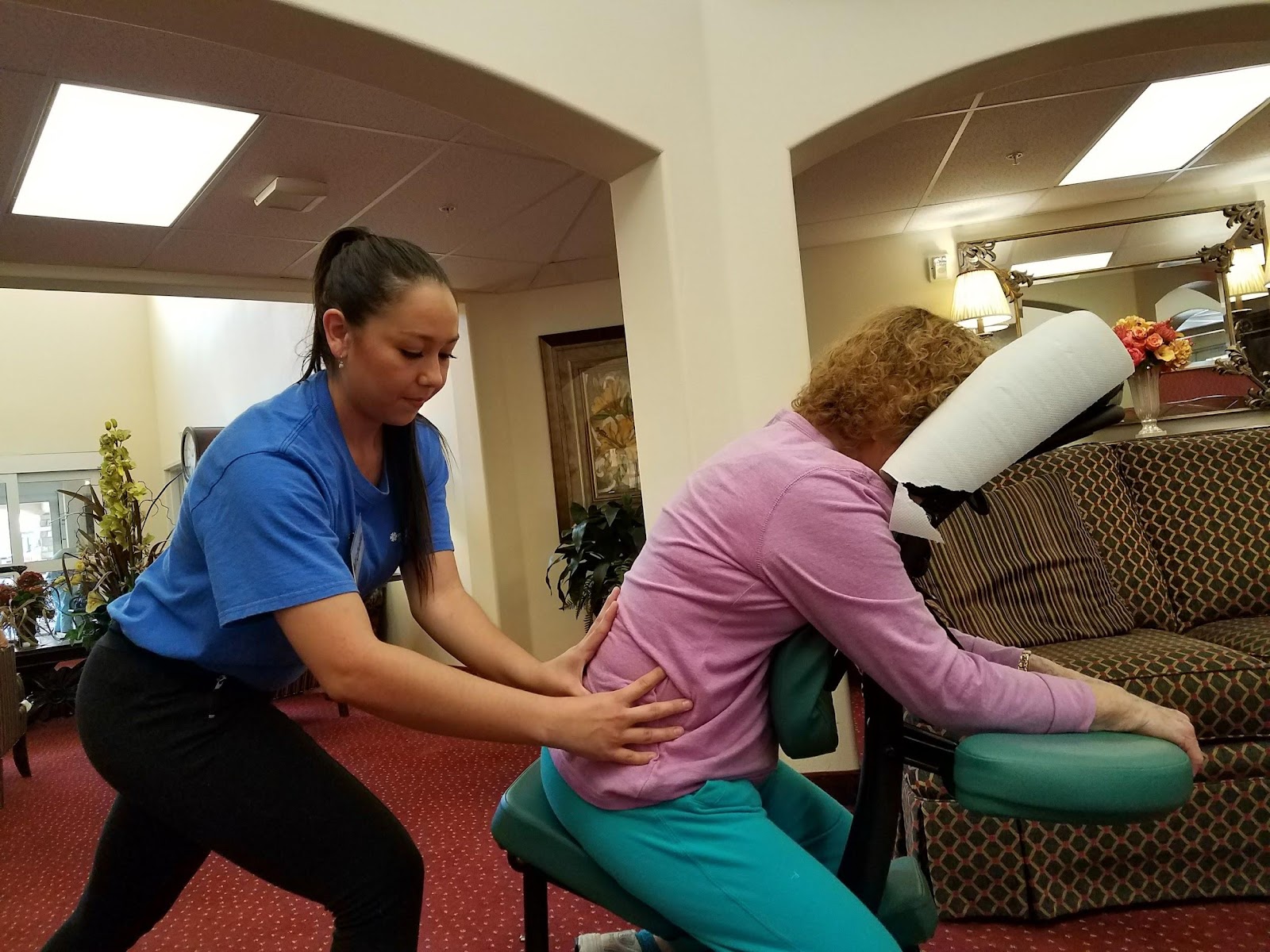 Northwest Campus offers lunchtime discounted relaxing full-body massages on Fridays