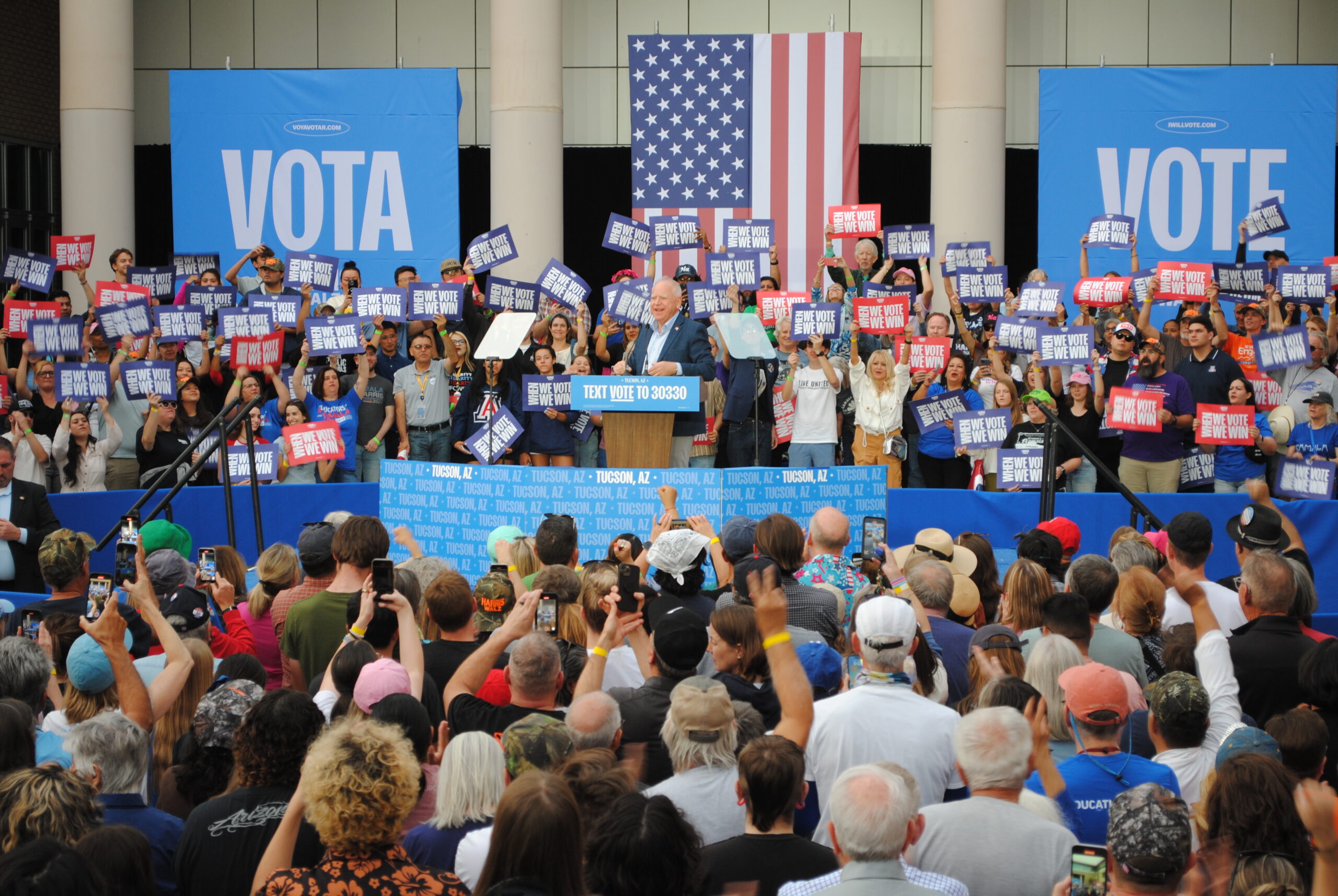 Vice President Candidate Walz Holds Rally In Tucson